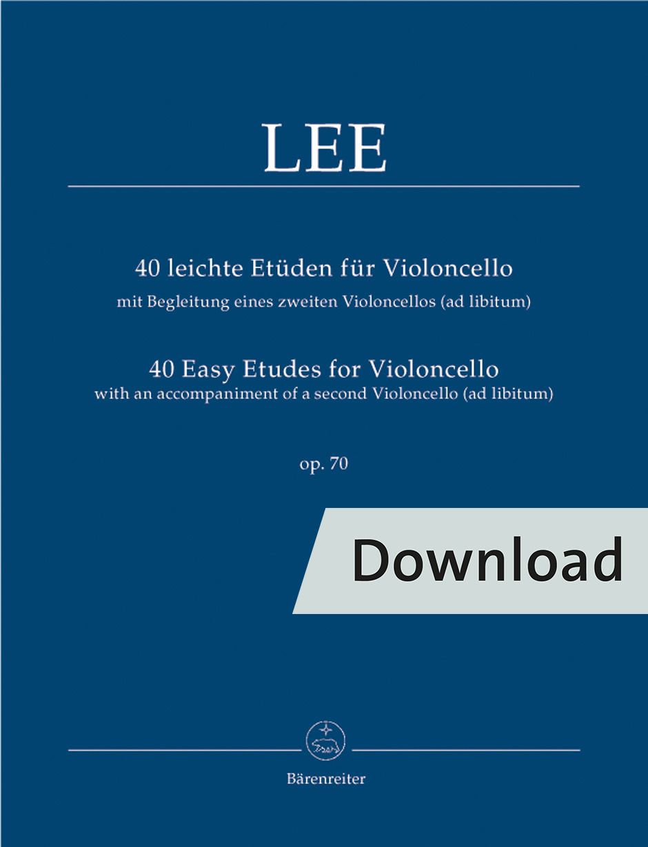 40 Easy Etudes for Violoncello with an Accompaniment of a 2nd Violoncello (ad lib.) op. 70
